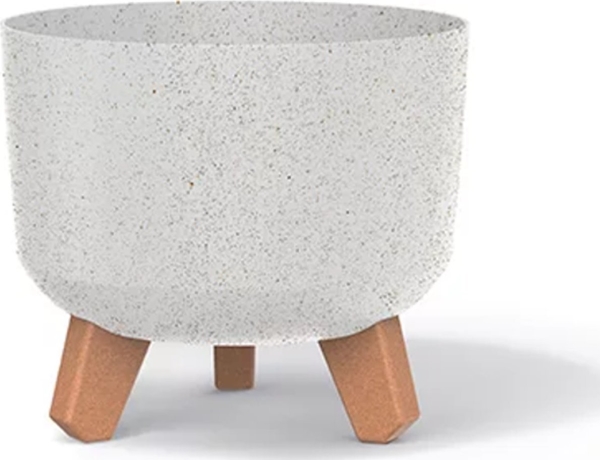 Prosperplast Blomkruka Gracia Eco Trävit eco-FSC mix credit-DNV-COC-002260 Dia. 200 mm | Trädgården - Trädgårdstillbehör - Krukor & Kannor | GameStuff