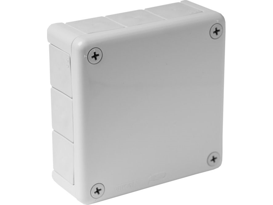 Viplast 051-03 Dose N/T Asche Ohne Klemmen Mit Schraubenloser 12-Fach-Einführung, Maß 118X118x46 Mm, Ip55 Viplast 7502