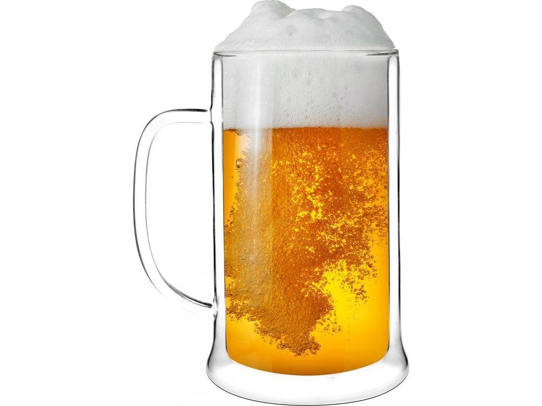 Vialli Design Bierkrug Doppelwand 500 Ml Amo 1228
