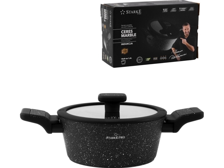 Starke Pro Topf Mit Deckel Ceres Marble 1,6 L