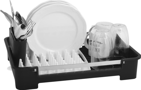 Vialli Design Geschirrabtropfer Soho Schwarz 8456