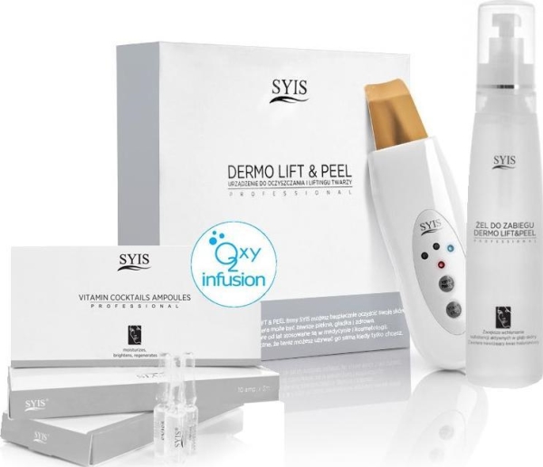 Skin Scrubber Ultralydspeeling til hjemmebrug Kit med gel- og vitaminampuller