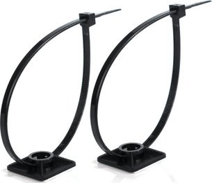 Mop Trit Selbstklebende Halterung Hw-3Acb Schwarz 100Stk.