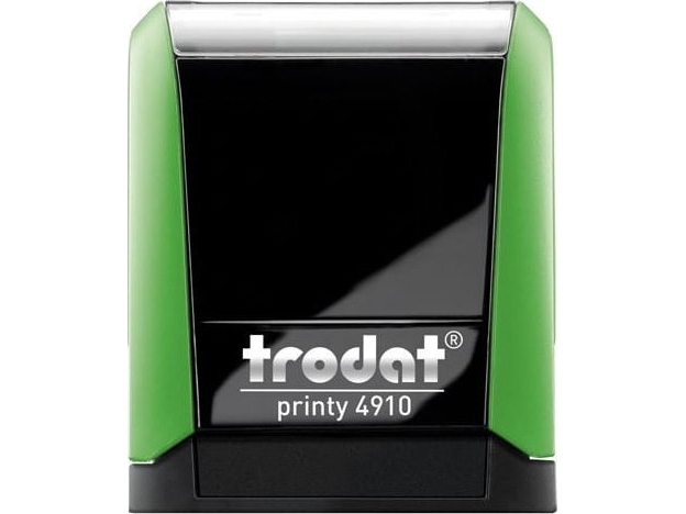 Trodat-leima TRODAT 4910 VIHREÄ - PUSH MUSTA 26X9MM