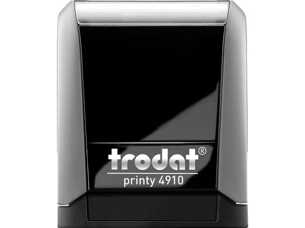 Trodat stempel Trodat 4910 grå - sort pude 26x9 mm