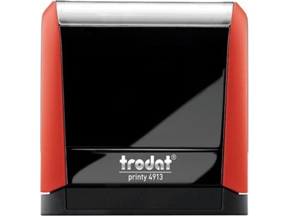Trodat stempel Trodat 4913 rød - pude sort 58x22 mm
