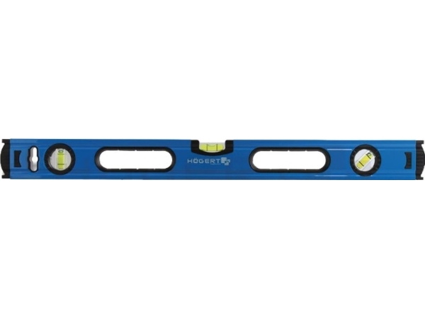 Högert Technik Wasserwaage 120 Cm, 3 Libellen, 0,5Mm/1M, Profil 1,0 Mm Ht4m012