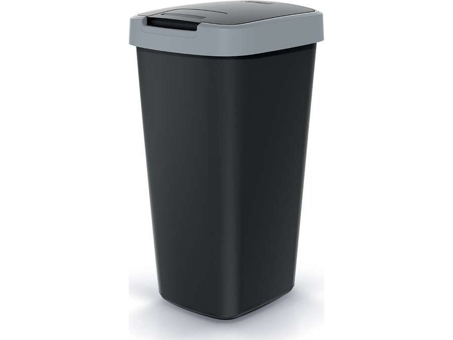 Prosperplast Šiukšliadėžė Compacta Q - Smooth Pilka 25L