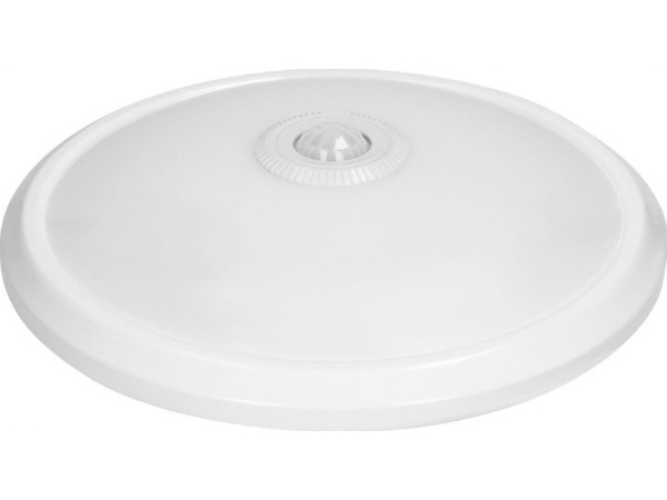 Sieninis šviestuvas Adviti Orno ZONDA LED EMERGENCY 12W / 1,2W, lubos su judesio jutikliu, 800lm / 80lm, IP20, 4000K, pieniškas polikarbonatas, balta