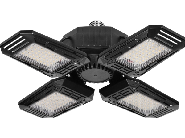Orno Syriusz Led Faltbare 4-Flügelige Werkstattlampe, E27, 72W, 4000K, 6480Lm