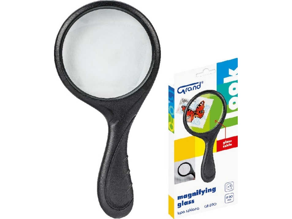Glasförstoringsglas 90 mm GRAND | Skrivredskap - Skrivtillbehör - Linjaler & målare | GameStuff