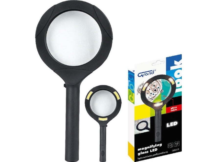 LED-belysning 85 mm glasförstoringsglas GRAND | N - A | GameStuff