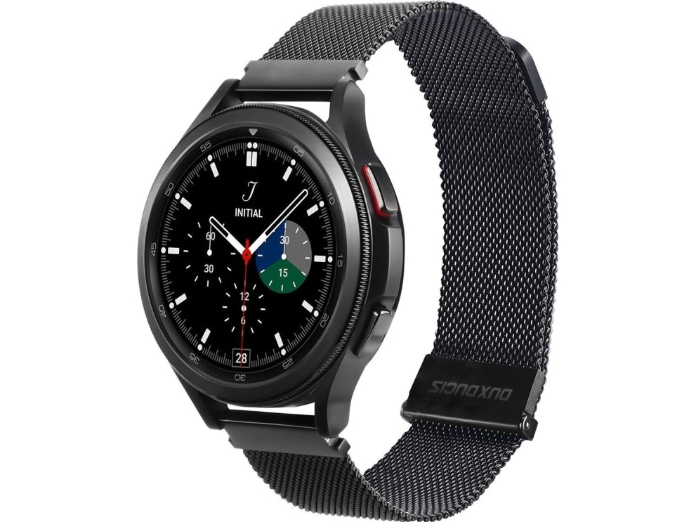 Dux Ducis Dux Ducis Magnetiskt Armband För Samsung Galaxy Watch / Huawei Watch / Honor Watch 20mm Band Magnetiskt Armband Svart Milanese Version