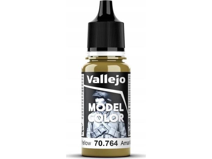 Vallejo - Model Color - Military Yellow Mat - 18 Ml - 70764