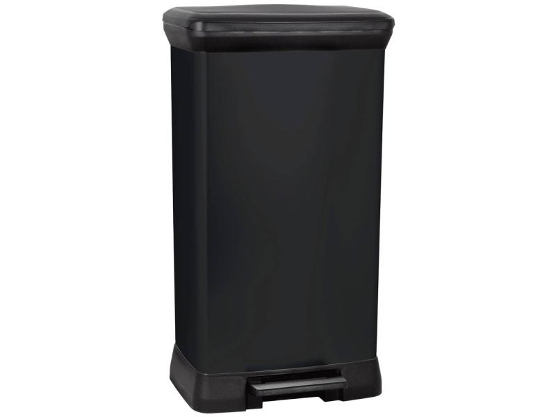 Curver Deco bin metalics 246364 Skraldespand 50 l (B x H x T) 390 x 720 x 290 mm Sort 1 stk