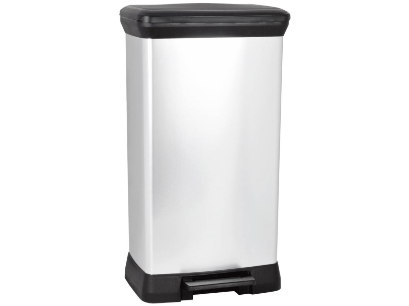 '"'Curver Mülleimer 50,0 L Silbermetallic "''