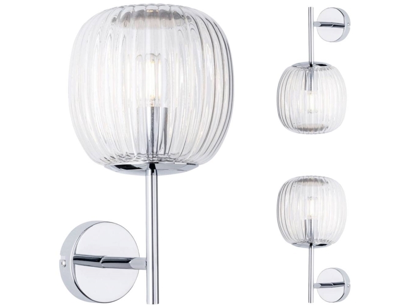 Paulmann Ruya 71140 Vægbelysning E14 Glas, Krom