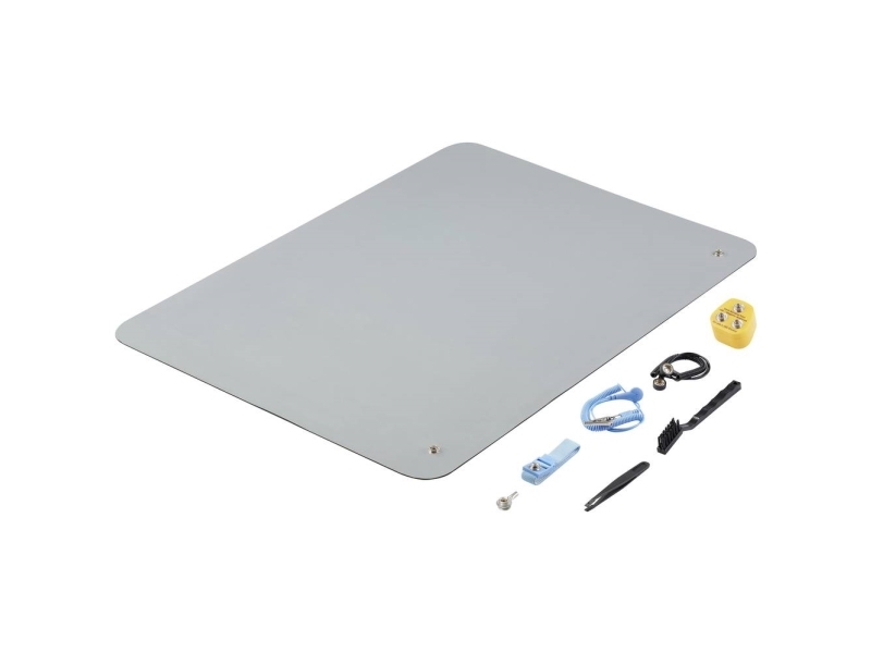TRU COMPONENTS TC-12494244 ESD-måttesæt Grå (L x B x H) 650 x 500 x 2 mm 1 Set