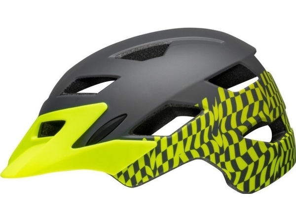 Bell Barnhjälm BELL SIDETRACK, hjälmstorlek: universal (47-54 cm) – Wavy Checks Matte Retina Sear | Utomhusleksaker - Gå / Löpande fordon - Hjälmar | GameStuff