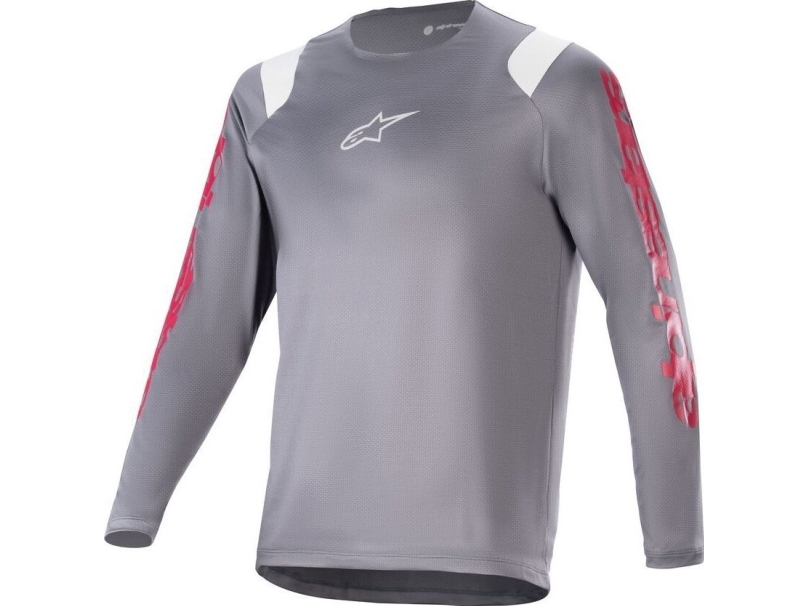 Alpinestars långärmad T-shirt ALPINESTARS A-SUPRA ASTAR LS JERSEY, Mörkgrå Storlek: L | Cykling - Kläder - Cykelkläder | GameStuff