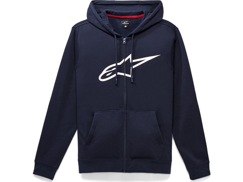 Alpinestars huvtröja ALPINESTARS AGELESS II ZIP HOODIE, Nav/White Storlek: S | N - A | GameStuff