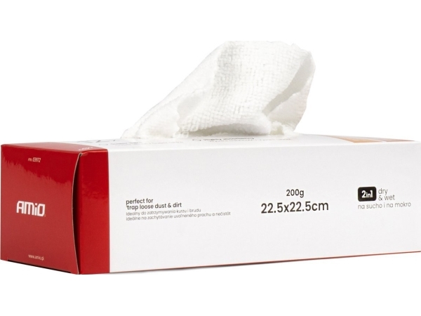 AMiO Mikrofiberklude æske med 12 stk 22,5x22,5 cm 200g amio-03972