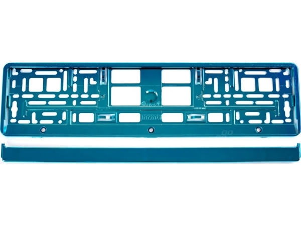 AMiO metalliseret nummerpladeramme turkis amio-71457/01170t