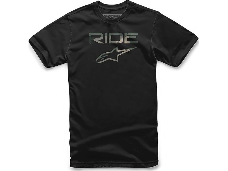 Alpinestars T-shirt ALPINESTARS RIDE 2.0 CAMO TEE, Black Rozmiar: M