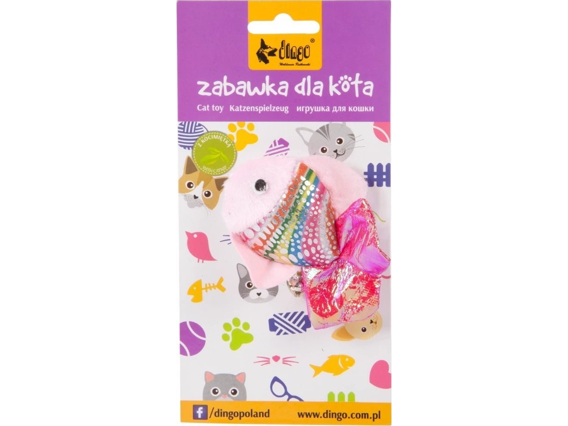 Dingo Dingo Katzen-Spielzeug Rybka Rosa 8 Cm