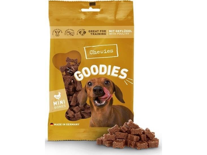 Chewies Chewies Hundeleckerli Mini-Würfel Geflügel 125G
