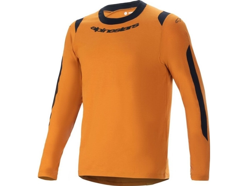 Alpinestars långärmad T-shirt A-DURA DRI WOOL LS JERSEY, Dark Gold storlek M | Cykling - Kläder - Cykelkläder | GameStuff