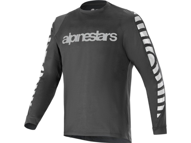 Alpinestars långärmad T-shirt ALPINESTARS A-DURA DRI OSCAR LS JERSEY, svart reflekterande Storlek: M | Cykling - Kläder - Cykelkläder | GameStuff