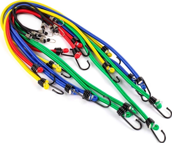 AMiO Elastiksnore til sikring af bagage sæt med 12 stk. amio-02836