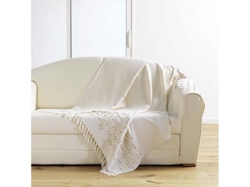 Douceur d’Interieur plaid PLED cremegul – golden sunset – 125x150