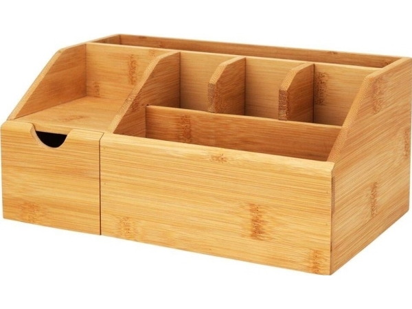 Eleganza Cosmetics organiser bambus, naturlig, 24 x 15 x 11 cm