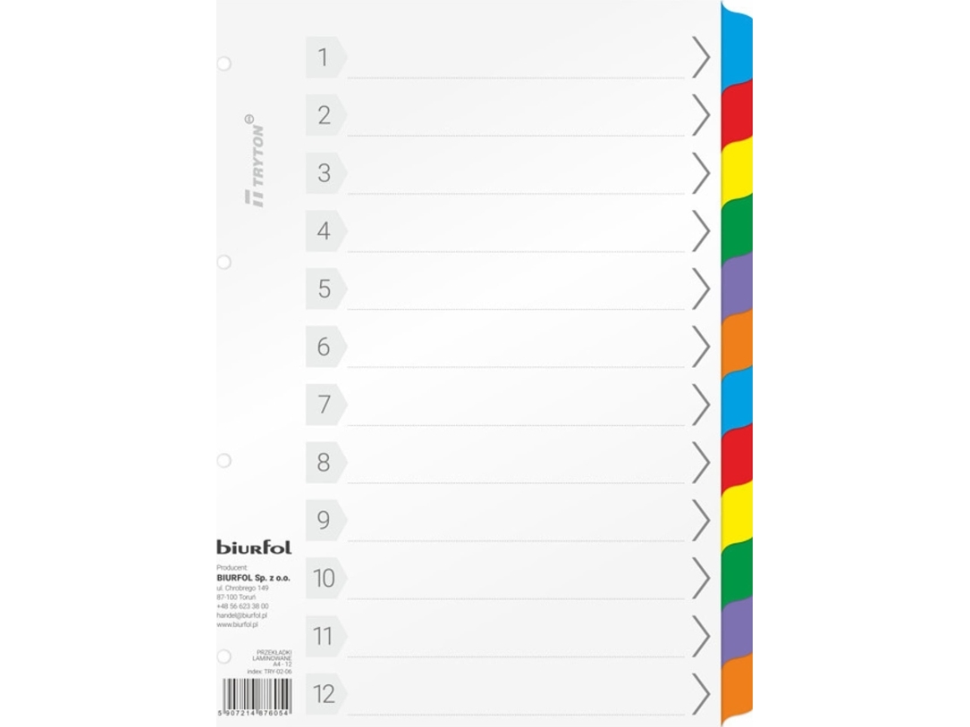 Biurfol kartongsidor Biurfol A4 12 st | Papper & Emballage - Specialpapper - Lösa pappersark | GameStuff