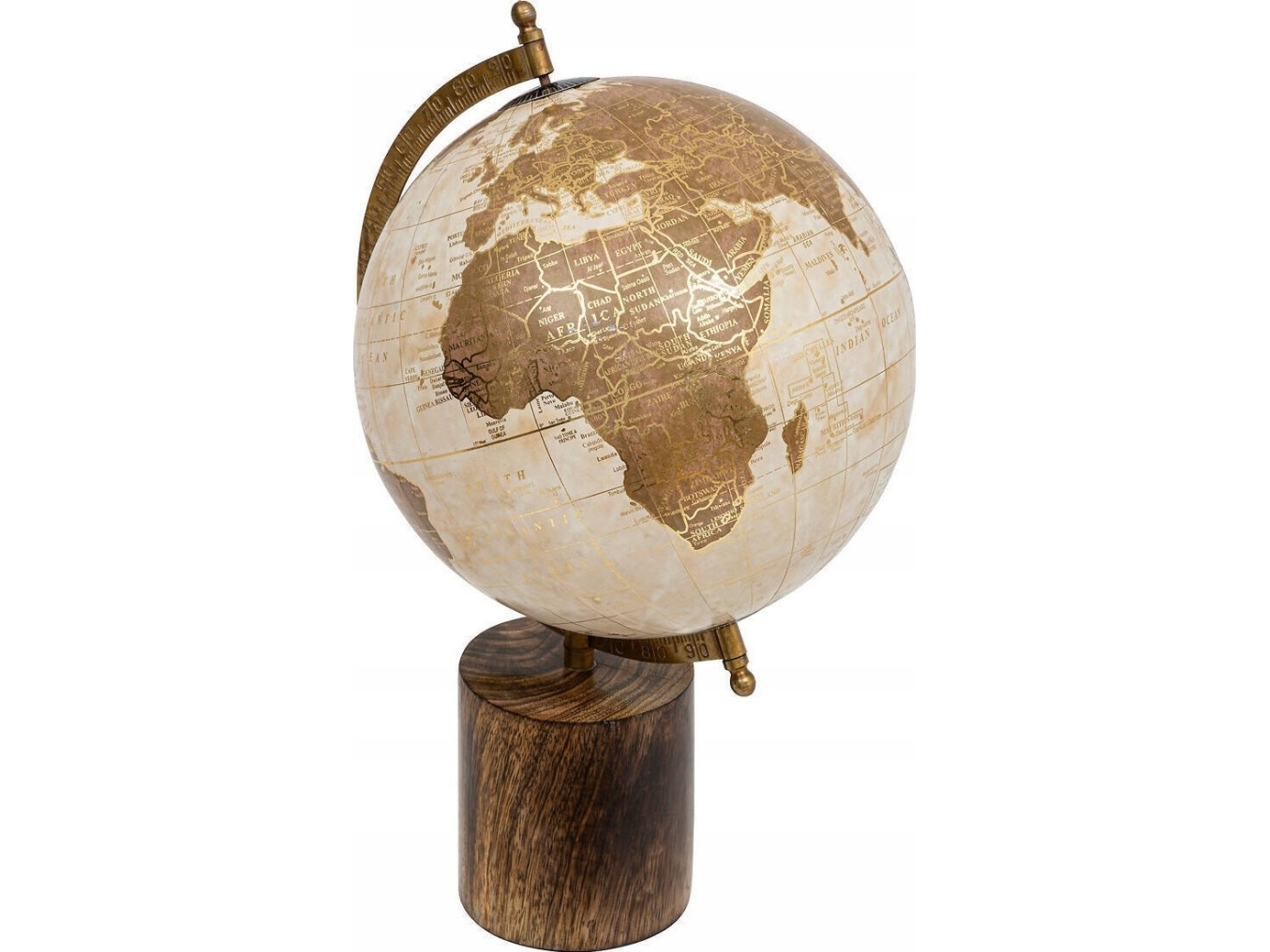 Atmosphera Koristeellinen maapallo mangopuun jalustalla EXOTIC PANAMA, 35 cm