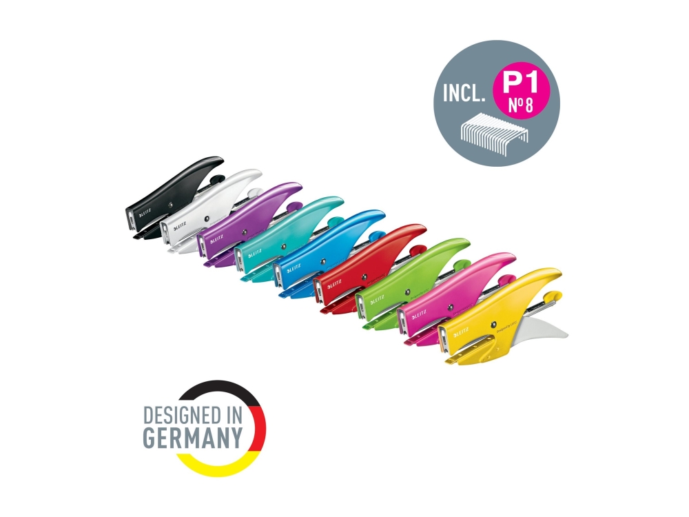 Leitz WOW - Häfttång - 15 ark / 1.5 mm - No.8, 6/4 - metall - röd | Kontorsmaterial - Häftapparater & häften - Häftapparater | GameStuff