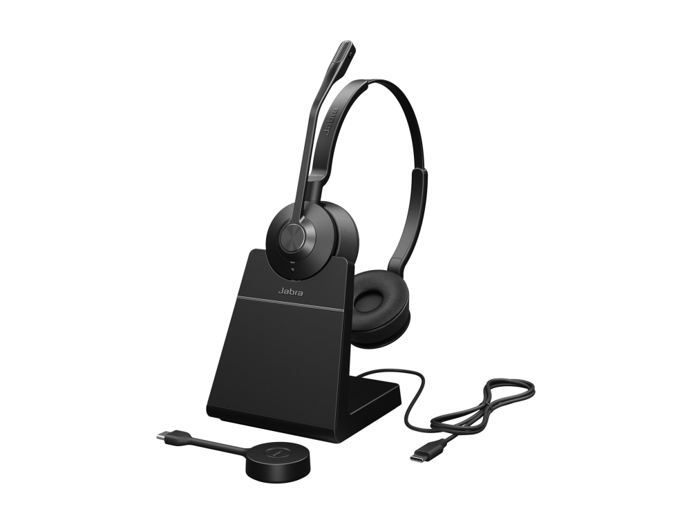 Jabra Engage 55 Se Stereo - Headset - På Øret - Dect - Trådløs - Usb-C Via Dect-Adapter - Uc-Certificeret