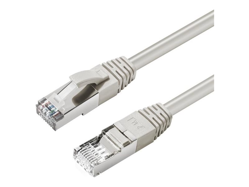 MicroConnect - Netværkskabel - RJ-45 (han) til RJ-45 (han) - 25 m - S/FTP - CAT 6a - halogenfri, formet - grå