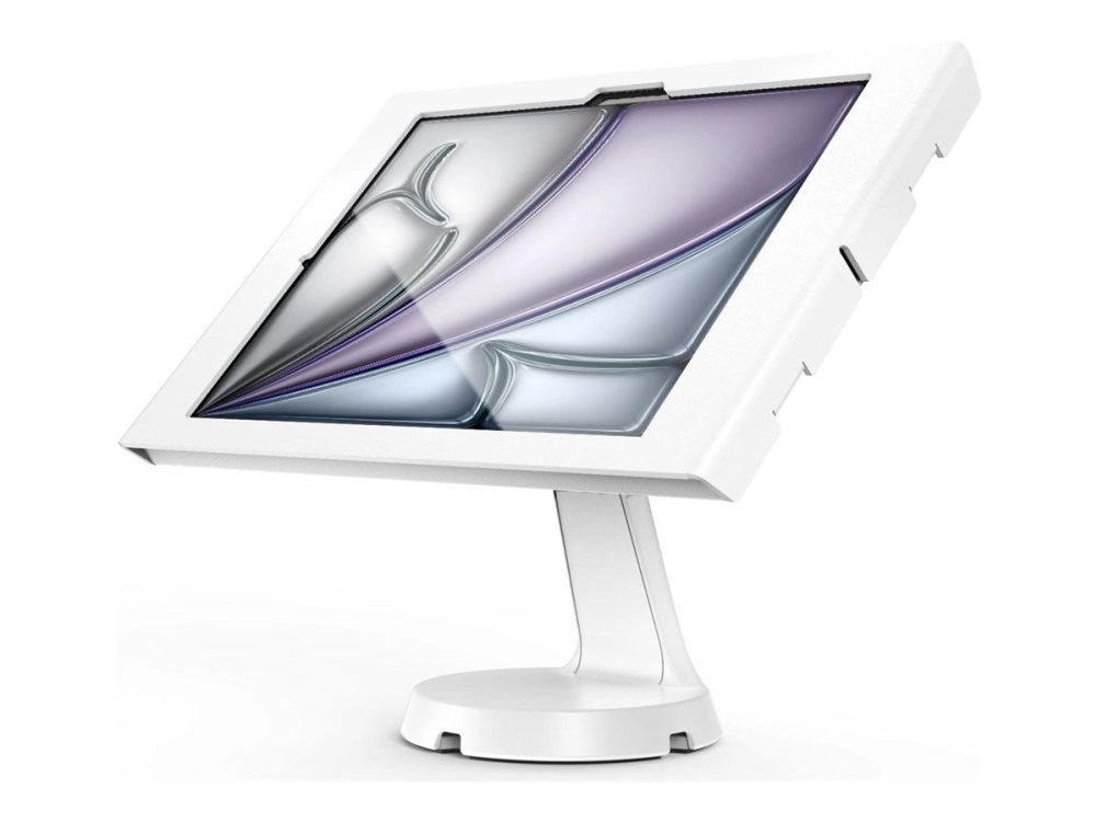 Compulocks Ipad Air M2 & M3 13", Apex Enclosure Mast Stand - White - Monteringssæt (Indelukke, Stativ) - For Tablet - Låsbar - Metalramme - Hvid - Sk