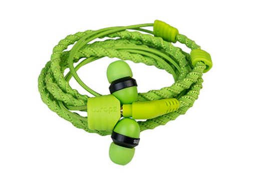 Wraps Classic, Ledningsført, 20 - 20000 Hz, Hovedtelefoner, Grøn