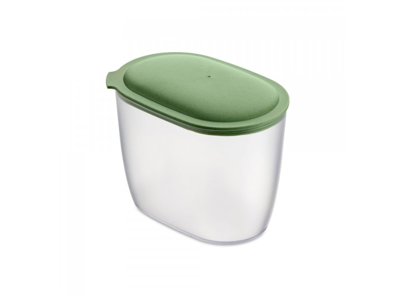 Koziol 4064703, Universal Beholder, 1,4 L, Grøn, Transparent, Aftageligt Låg, Oval, 113 Mm
