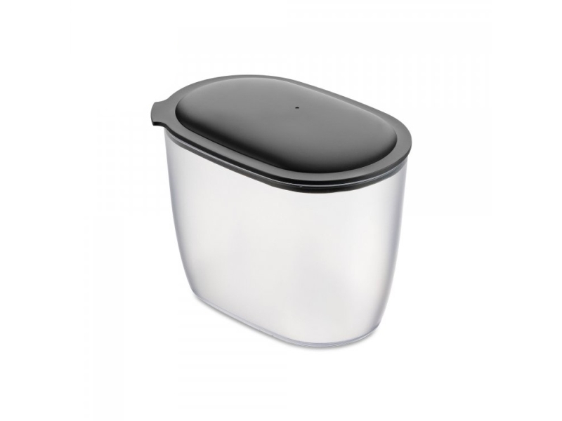 koziol 4064701, Universal beholder, 1,4 L, Grå, Transparent, Aftageligt låg, Oval, 113 mm