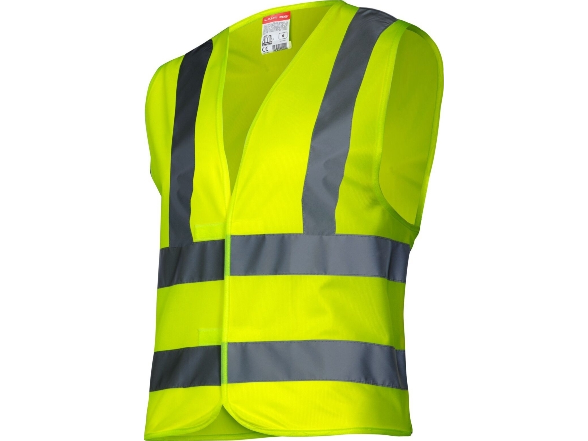 Lahti Pro Warning-vest med 4 striber, gul, xl, ce, lahti