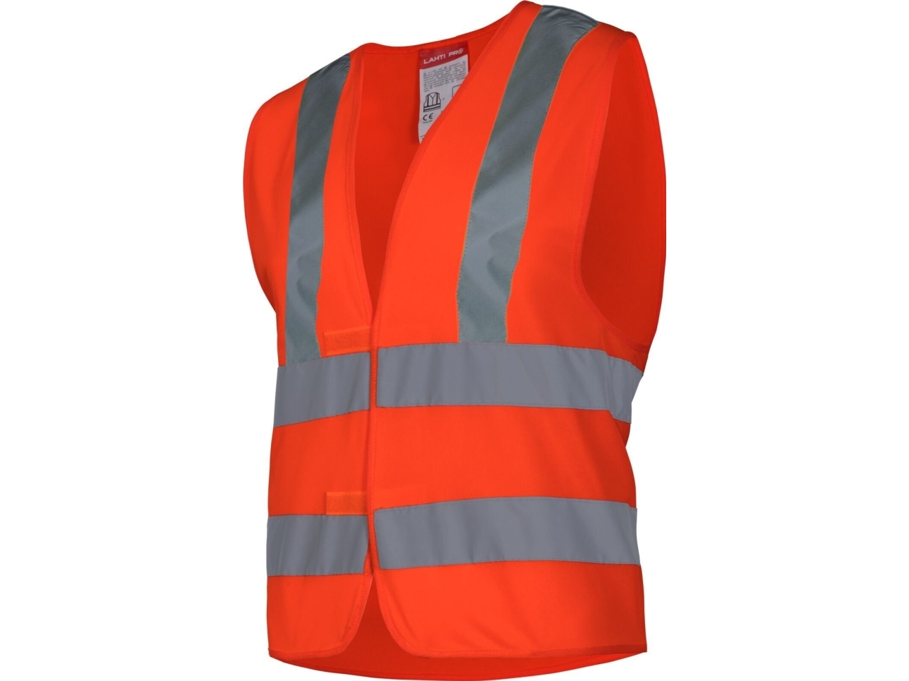 Lahti Pro advarselsvest 4 bånd, orange, str. XL, Lahti