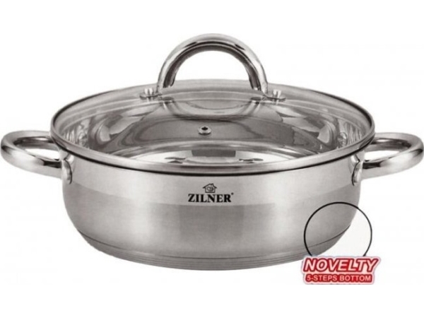 Zilner Edelstahltopf Platschfrei 7,5L 30Cm Zilner Zl-7406