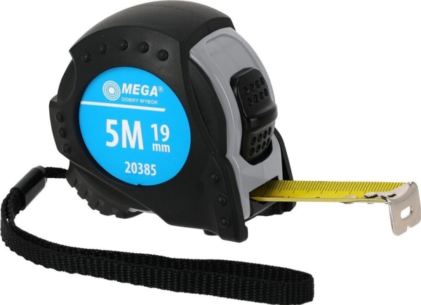 Mega Miara zwijana 3m/16mm,2xstop,.zaw.,ce,osł.gum.,karta,mega