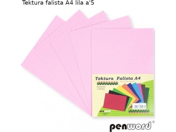 Penword Tektura falista PENWORD A4 5ark - lila Penword
