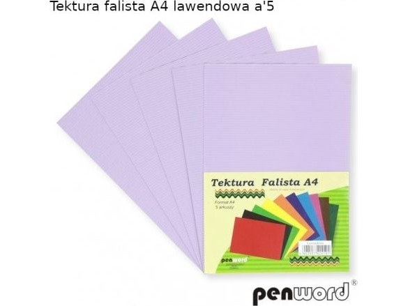 Penword Tektura falista PENWORD A4 5ark - lawendowa Penword TARGI
